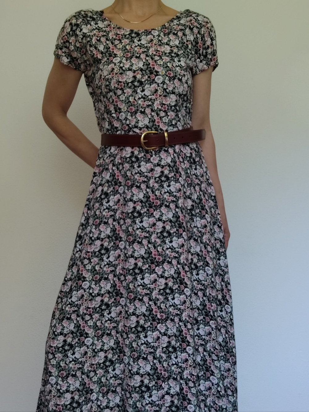 Vintage All That Jazz Floral Maxi Dress